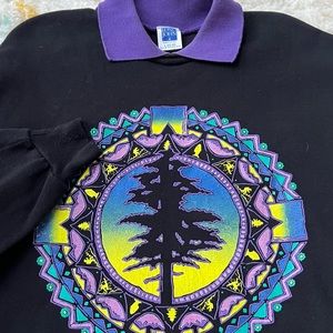 Vintage Windsor Tourism Graphic Collared Sweatshirt